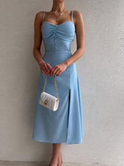 Summer Maxi Dress with Straps - Horizon Bliss