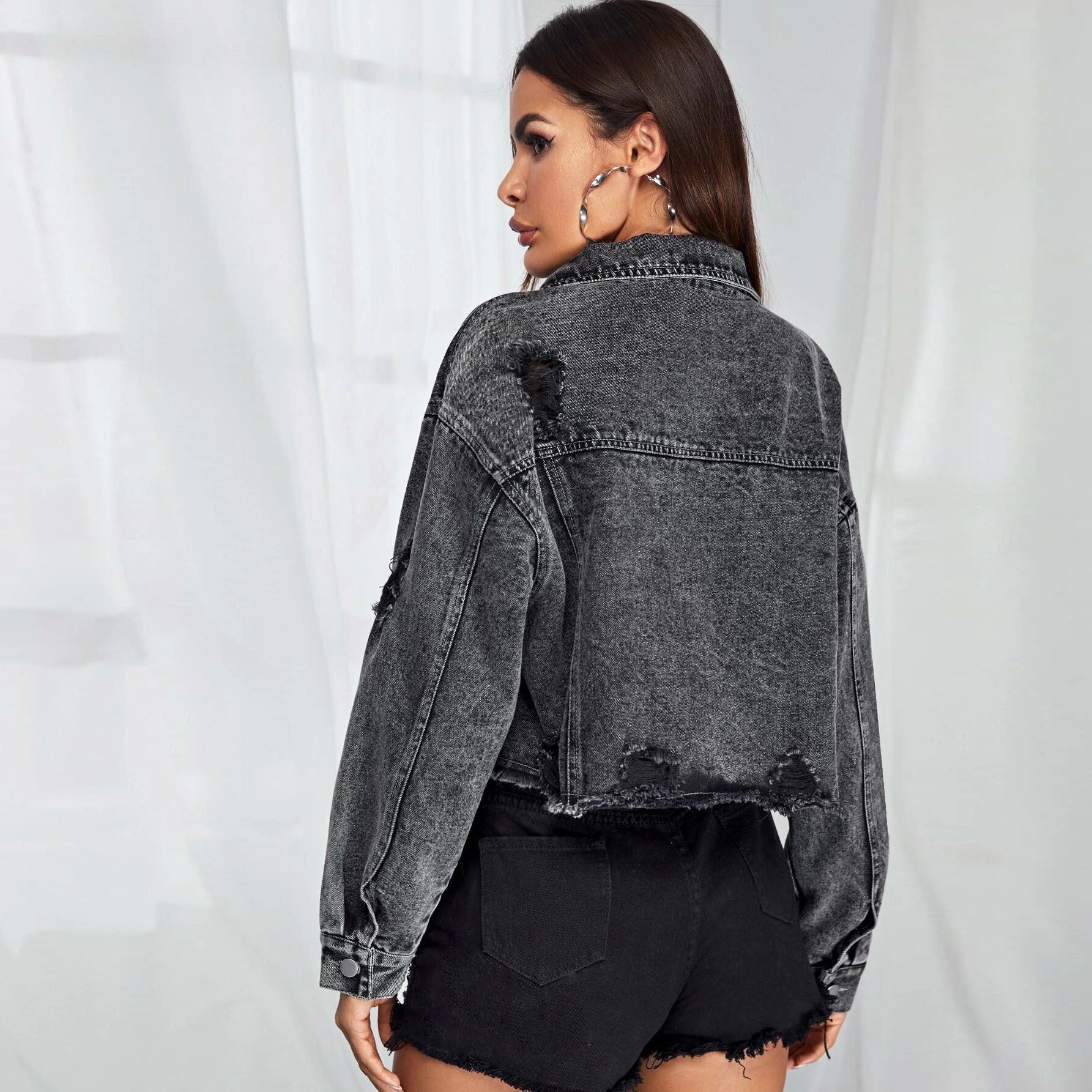 Women Fashion Denim Jacket Short Coat - Horizon Bliss