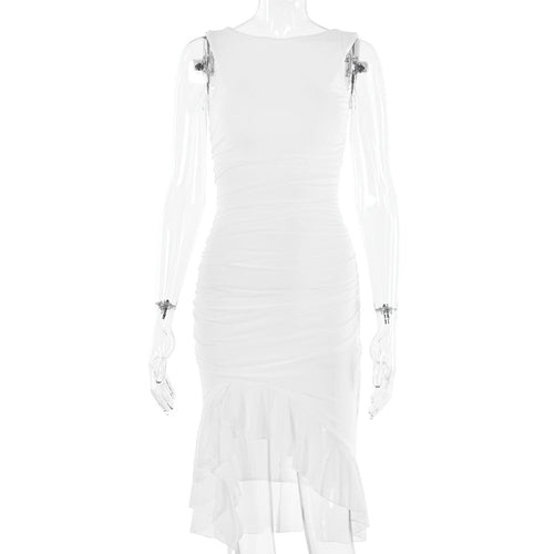 Sleeveless Sexy Sheath Pleated Dress - Horizon Bliss