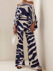 Casual and Elegant Two-Piece Leisure Suit - Horizon Bliss