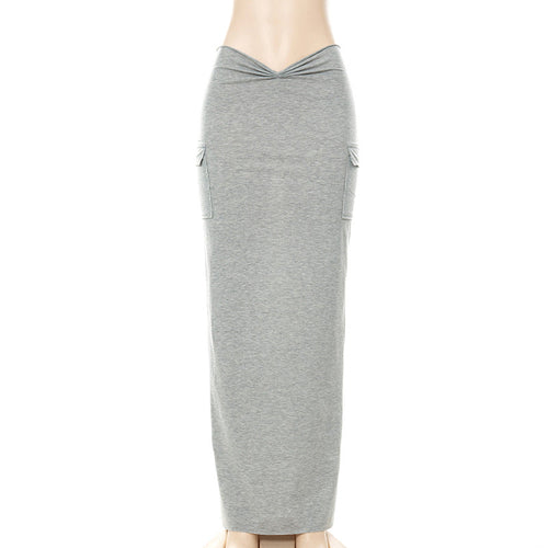 Casual High Waist Pocket Pleated Skirt - Horizon Bliss