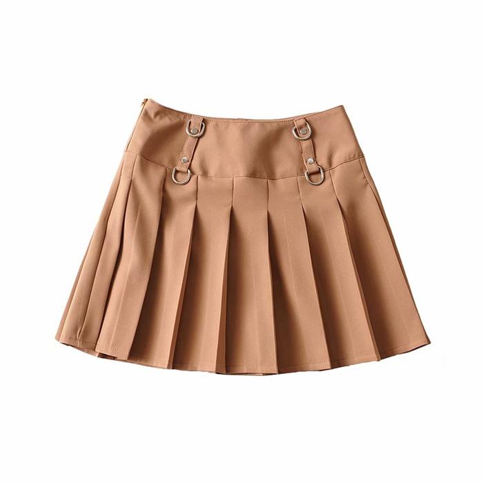 Fashion Women High Waist Pleated Skirt - Horizon Bliss