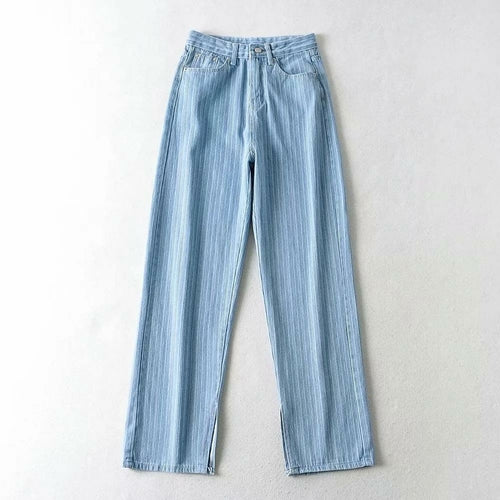 Denim Flare Pants Indie Aesthetic Long Baggy Trousers Women Harajuku - Horizon Bliss