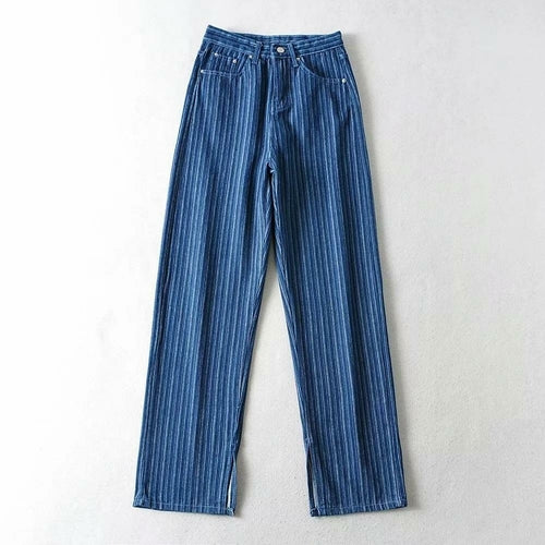 Denim Flare Pants Indie Aesthetic Long Baggy Trousers Women Harajuku - Horizon Bliss