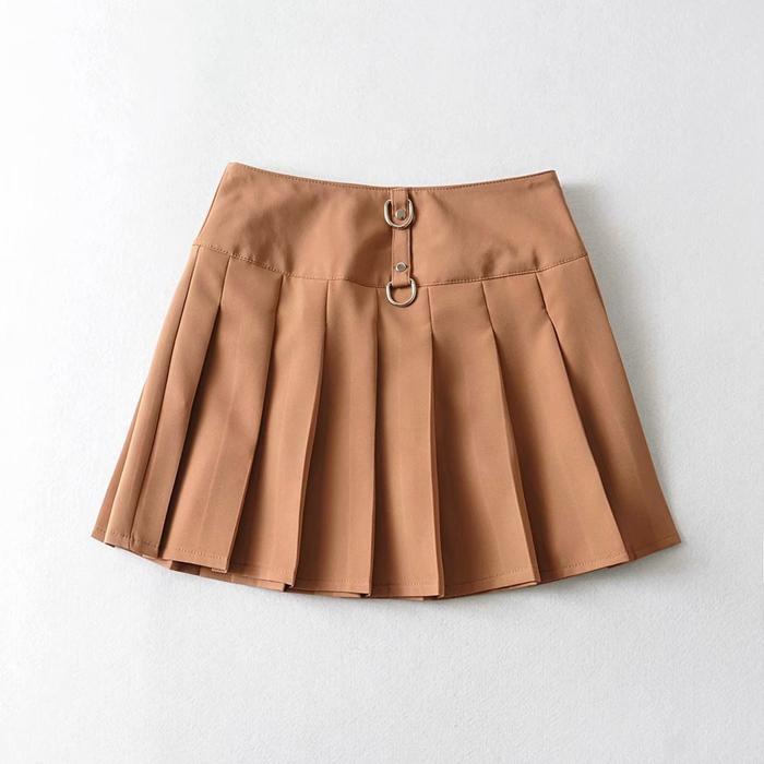 Fashion Women High Waist Pleated Skirt - Horizon Bliss