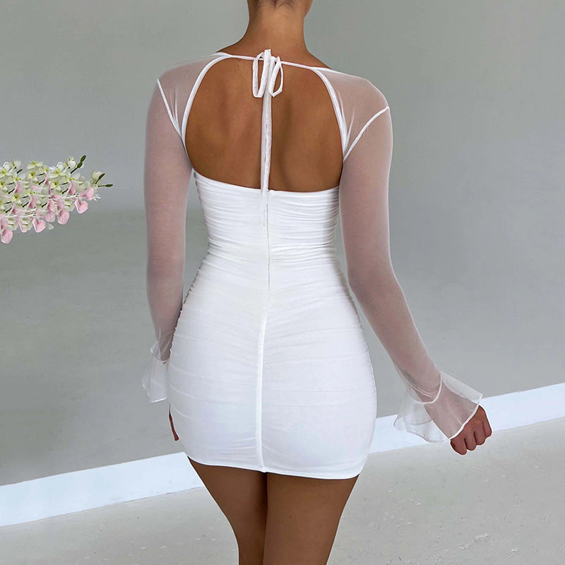 Long Sleeve High-Waisted Bodycon Dress - Horizon Bliss