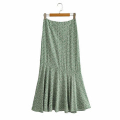 Floral Printed Women High Waist Long skirt - Horizon Bliss