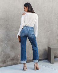 women's straight-leg denim trousers - Horizon Bliss