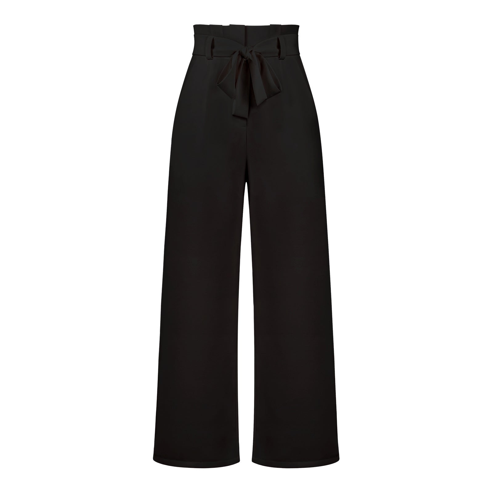 Women's Casual Wide-Leg Trousers with Belt - Horizon Bliss