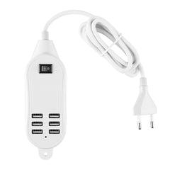 EU Plug 5A 6 USB Ports Desktop Charger HUB Socket - Horizon Bliss