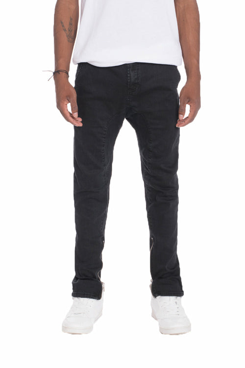 Drop Crotch Stretch Denim - Horizon Bliss