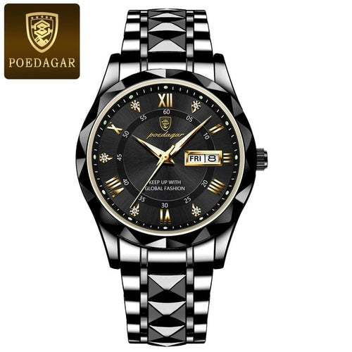 Poedagar Top Luxury Men Quartz Watch For Men Sports Waterproof - Horizon Bliss