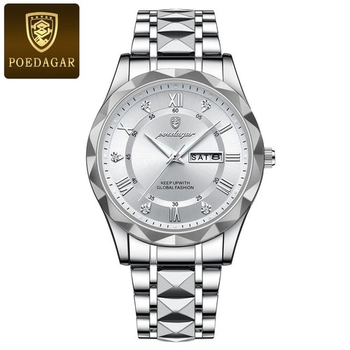 Poedagar Top Luxury Men Quartz Watch For Men Sports Waterproof - Horizon Bliss