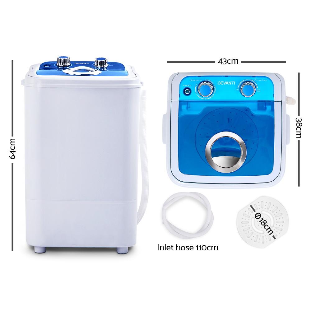 Devanti 4.6KG Mini Portable Washing Machine - Horizon Bliss