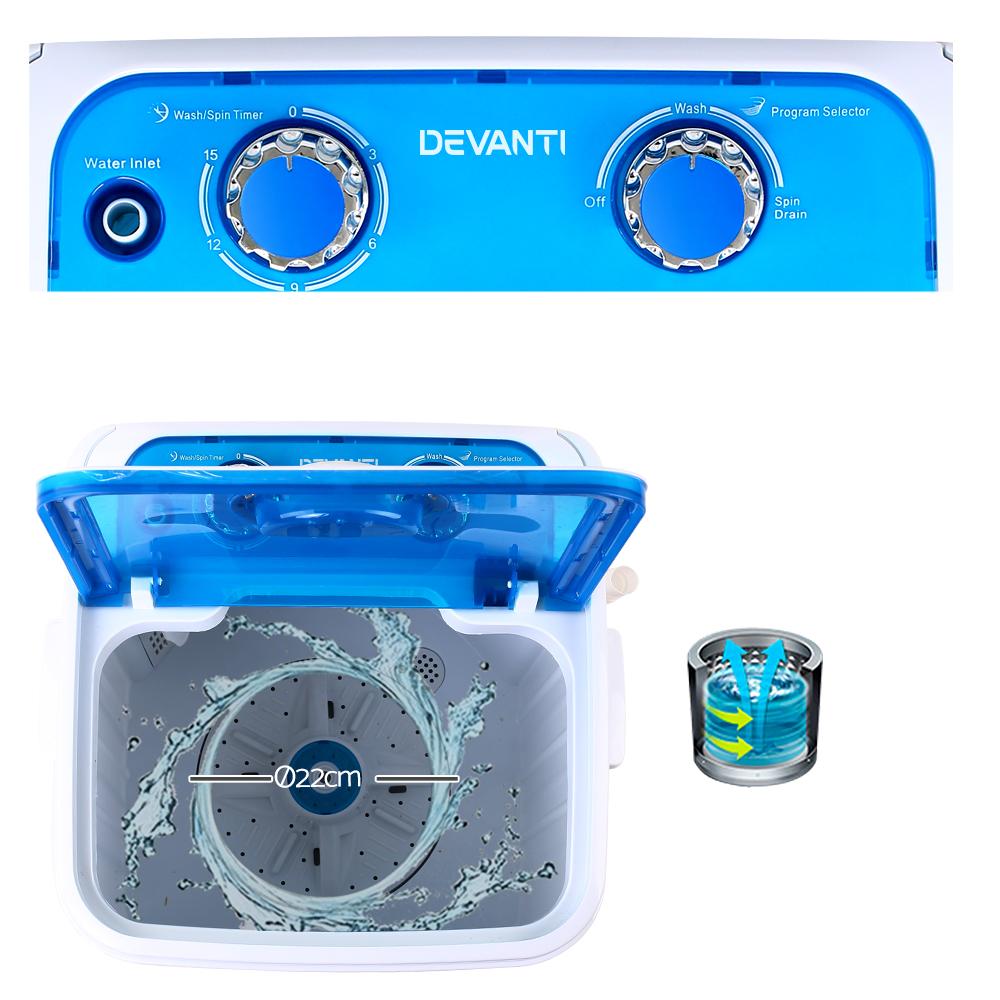 Devanti 4.6KG Mini Portable Washing Machine - Horizon Bliss