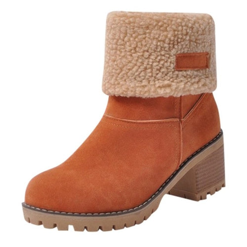 Plus Size Martin Snow Boots Short Bootie Footwear - Horizon Bliss