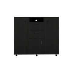 Double Door Cabinet Dresser Quizz, Two Drawers, Single Cabinet, Rod, - Horizon Bliss