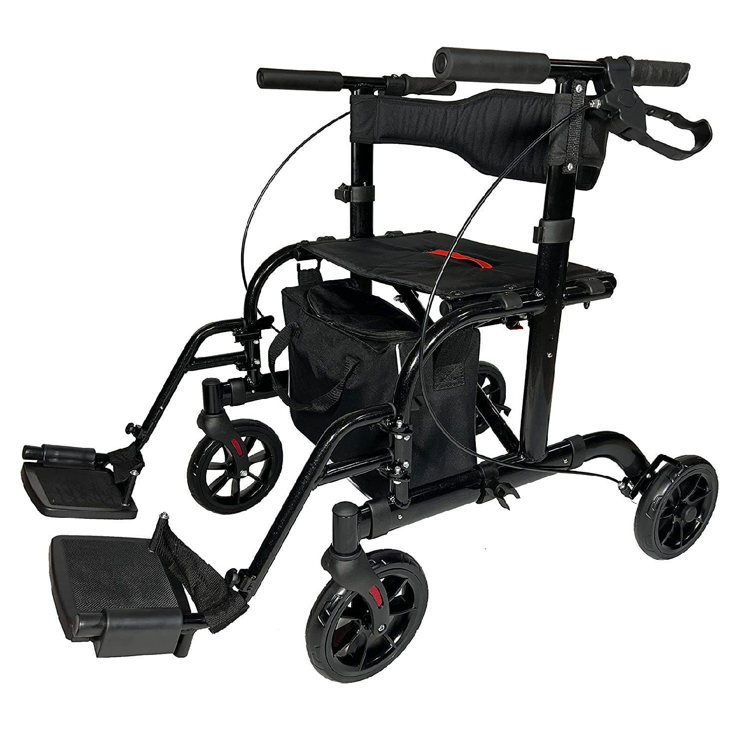 2 IN 1 Rolling Rollator Walker