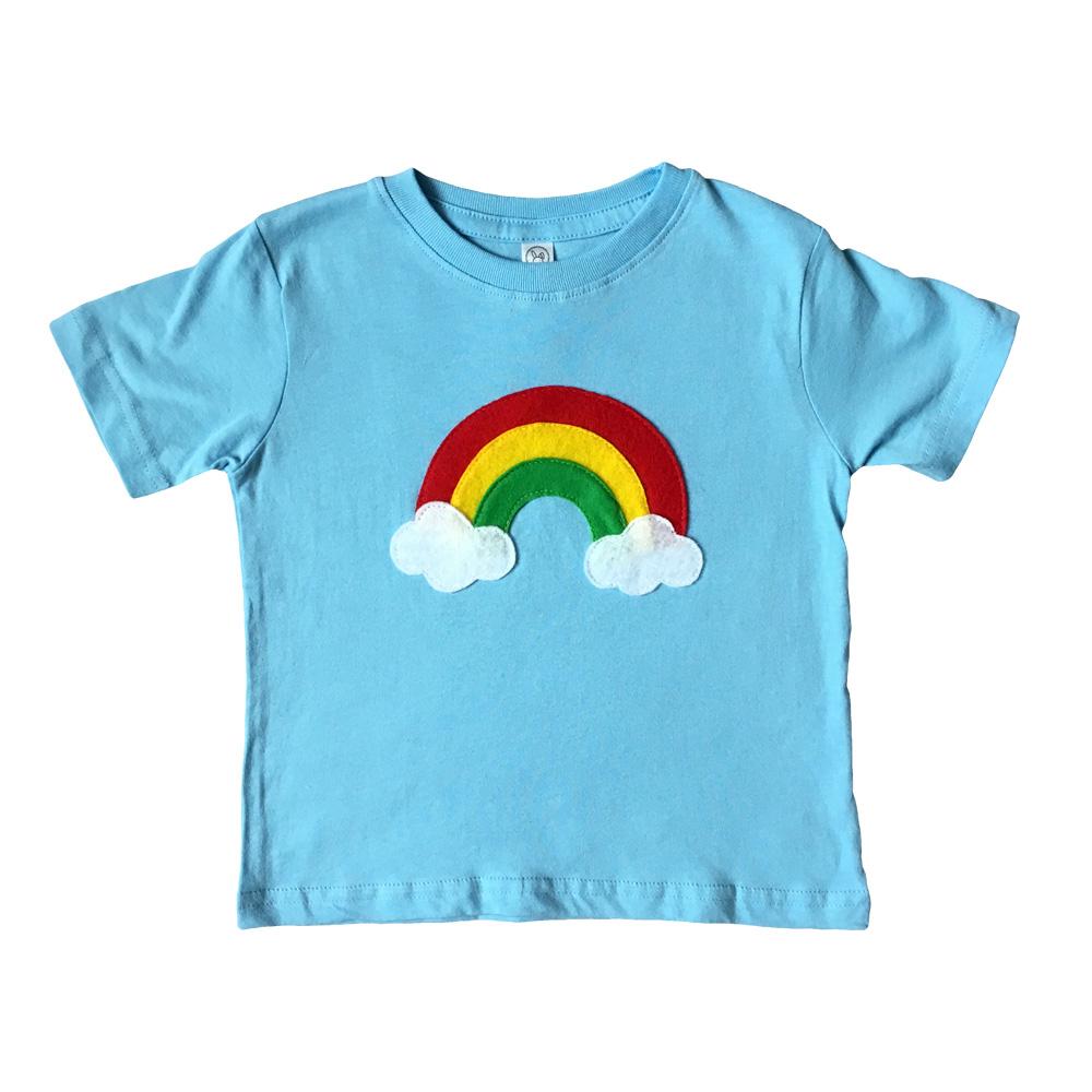 Aloha Rainbow - Kids Baby Blue Shirt – Boys or Girls