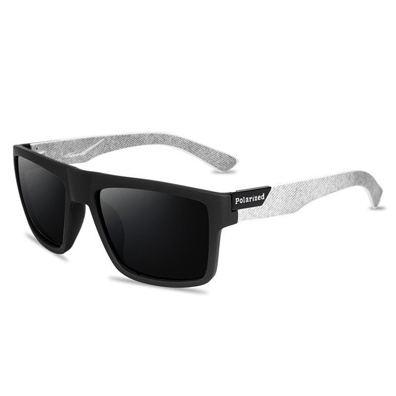 Men's Polarized Square 'Die Hard' Plastic Sunglasses - Horizon Bliss