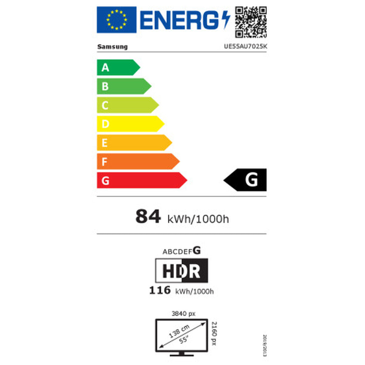 Smart TV Samsung UE65AU7025KXXC 65" 4K Ultra HD LED HDR HDR10+ - Horizon Bliss