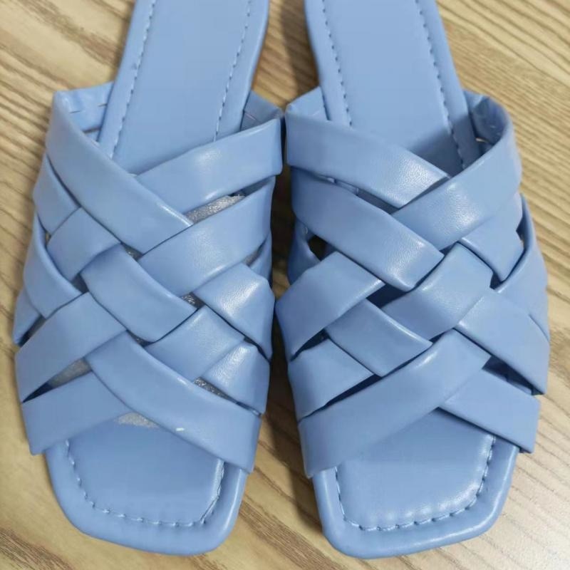 Casual Outdoor Women Slippers Leather Flat Beach Slides Summer - Horizon Bliss