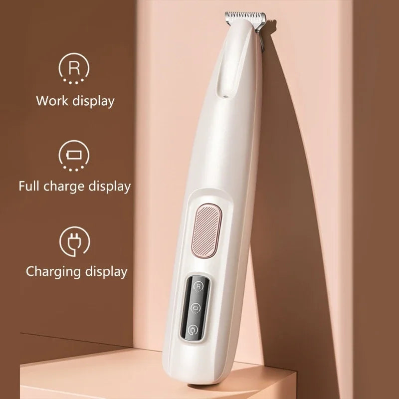 Cat Grooming Shaver with Light Low Noise USB Rechargeable Shaver Pet