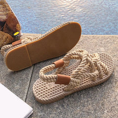 Braided Rope Sandals - Sexikinis Swim - Horizon Bliss