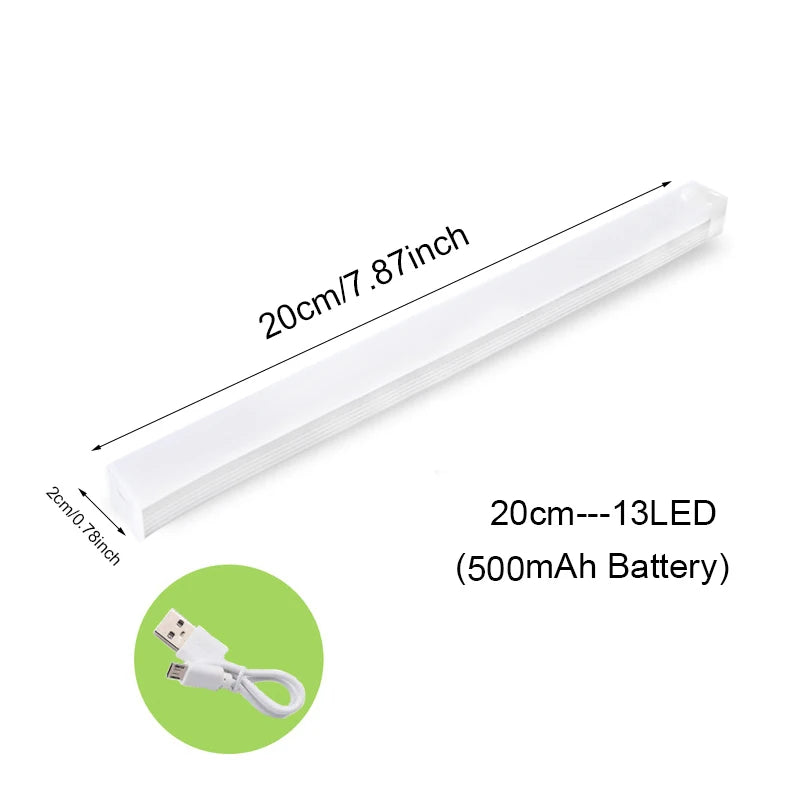 Motion Sensor Night Light (USB Rechargeable) - Stick-On LED Light for Cabinets, Wardrobes & More - Horizon Bliss