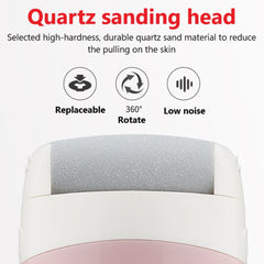 Electric Pedicure Hard Skin Remover Foot Care Rechargeable Callus - Horizon Bliss