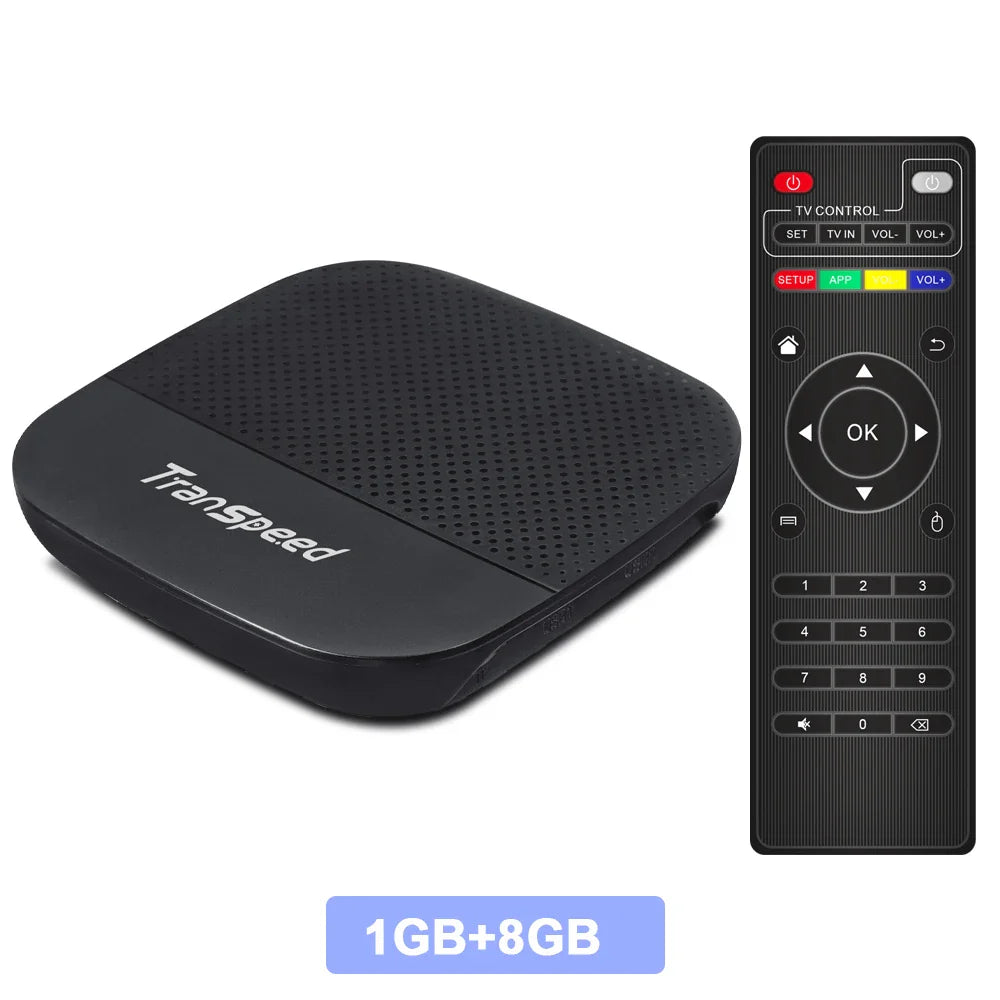 Transpeed Smart TV Box Android 10 Allwinner H313 Quad Core Cortex A53 Support 4K Video 3D 2.4G WiFi BT 100M Ethernet Set Top Box - Horizon Bliss