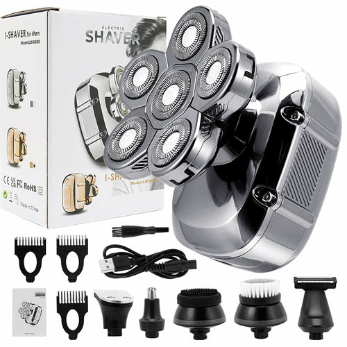 6 in 1 Multifunction Electric Shaver Wet Dry Use Trimmer - Horizon Bliss