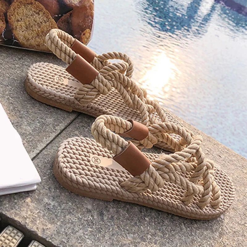 Braided Rope Sandals - Sexikinis Swim - Horizon Bliss