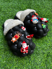 Furry House Slides for Chirstmas Funny DIY Bubble Slippers