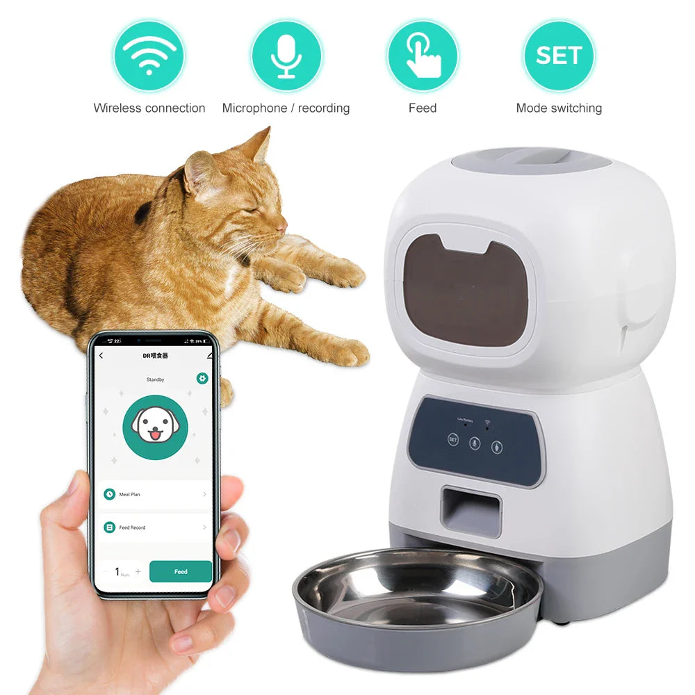 3.5L Automatic Smart Pet Food Dispenser - Horizon Bliss