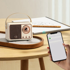 Bluetooth Compact Retro Speakers with Radio - Horizon Bliss