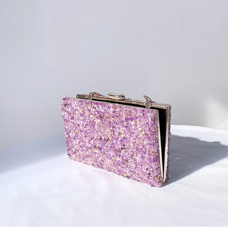 Jeweled Handbag 2022 New Stone Pattern Acrylic Evening Bag Crossbody