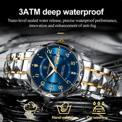 POEDAGAR Luxury Man Wristwatch Waterproof Luminous Date Week Men Watch - Horizon Bliss