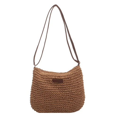 Casual Summer Shoulder Straw Bag - Horizon Bliss