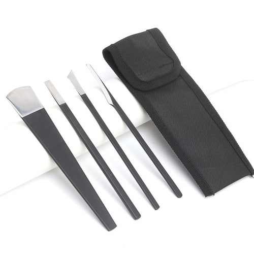 4Pcs/Set Black Stainless Steel Pedicure Knife Professional Pedicure - Horizon Bliss