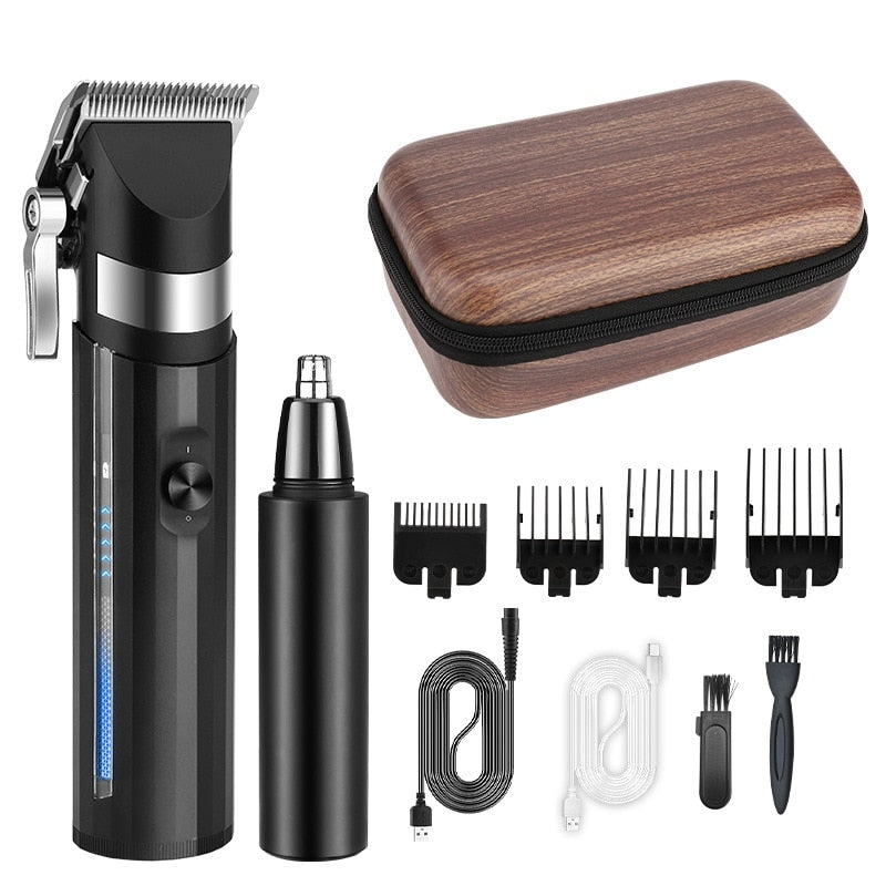 Electric Hair Trimming Kit Hair Clipper+Nose Hair Clipper Professional - Horizon Bliss