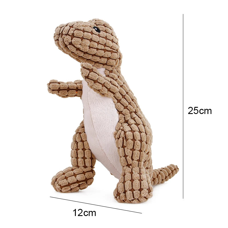 Cats and Dogs Pet Plush Dinosaur Toys Interactive Dog Chew Toys Plush Stuffing Pet Supplies Dog Toys for Small Dogs - Horizon Bliss