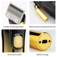 Cordless Rechargeable Low Noise Professional Hair Clippers and Detail - Horizon Bliss