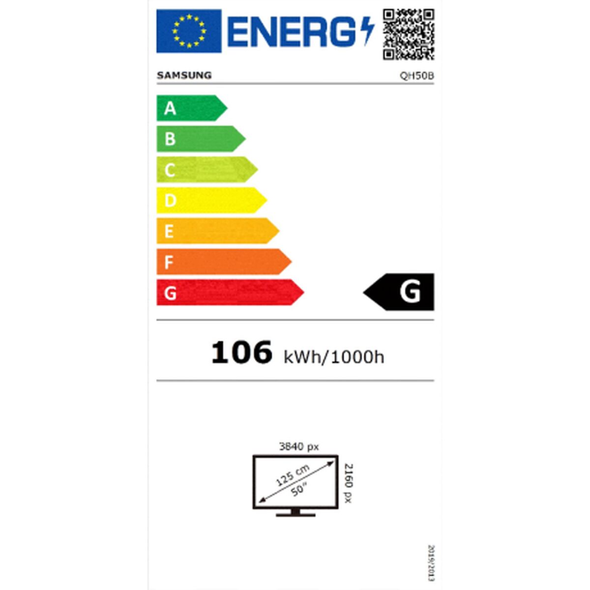 Monitor Videowall Samsung QH50B 3840 x 2160 px 50" - Horizon Bliss