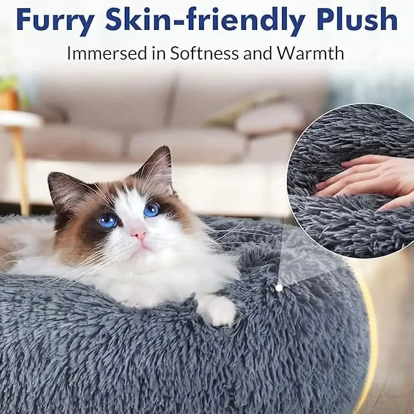 Round Pet Bed - Horizon Bliss