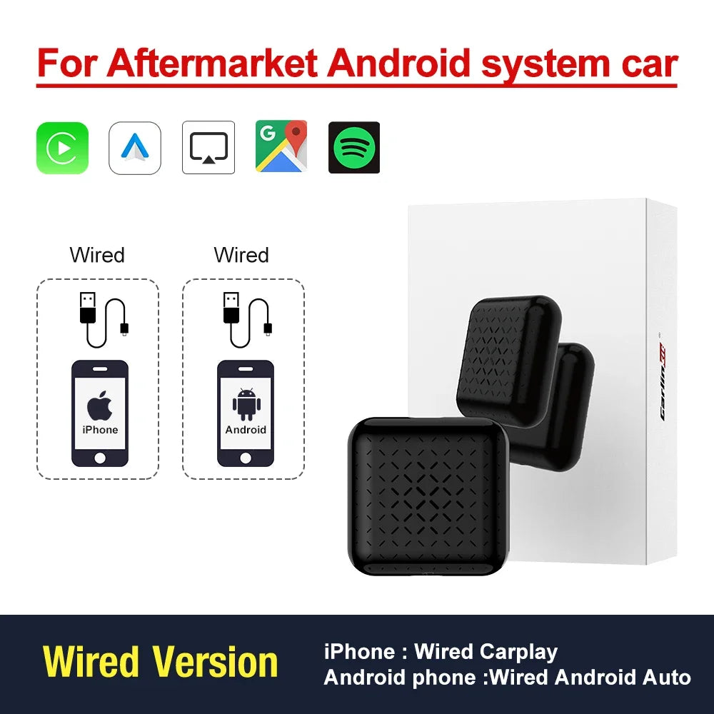 Hot Sale CarlinKit USB Wireless CarPlay Dongle Wired Android Auto AI Box Mirrorlink Car Multimedia Player Bluetooth Auto Connect - Horizon Bliss