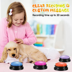 Recordable Voice Communication Buttons Toy for Pets - Horizon Bliss