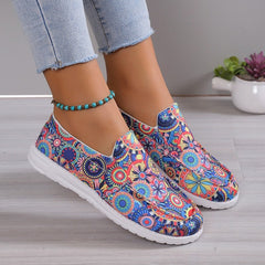 Women Shoes Basic Flat Shoes Trend Casual Flat Shoes Round Toe Wedge - Horizon Bliss