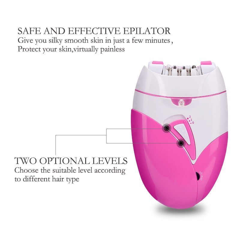 Electric Epilator USB Rechargeable Women Shaver Whole Body - Horizon Bliss