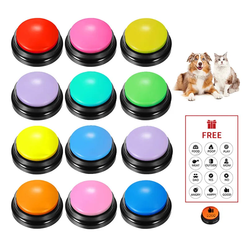 Recordable Voice Communication Buttons Toy for Pets - Horizon Bliss